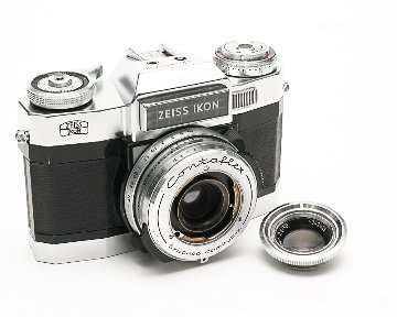 Contaflex 50mm F2.8 Tessar  Synchro-Compur M.X.V.レンズシャッター　　セレンメーター内蔵(作動良好)の画像