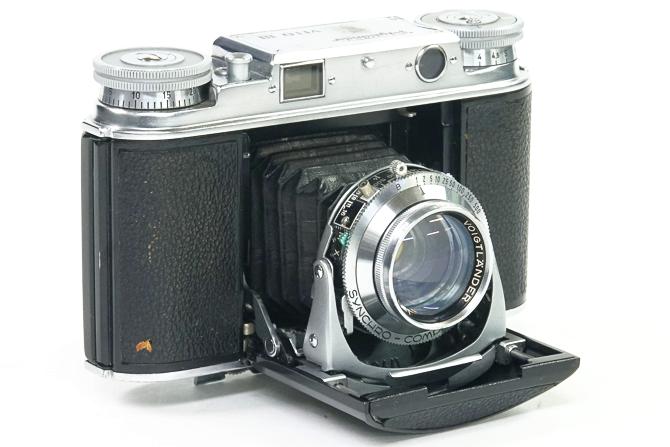 VITO lll 24×35mm (VOIGTLANDER)  50/2 ULTRON 付 シンクロコンパーM.X.レンズシャッター  距離計連動式、距離目盛 m 純正レンズフード付の画像