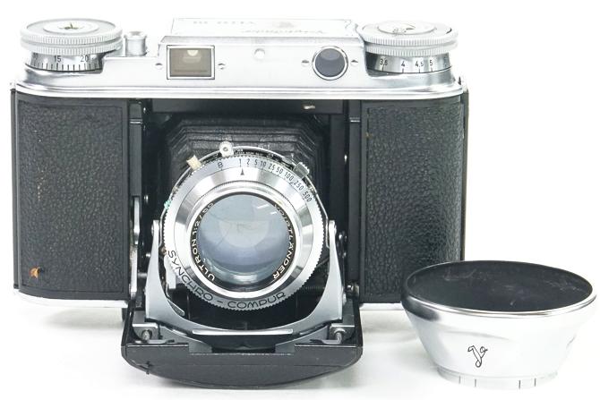 VITO lll 24×35mm (VOIGTLANDER)  50/2 ULTRON 付 シンクロコンパーM.X.レンズシャッター  距離計連動式、距離目盛 m 純正レンズフード付の画像