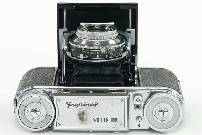 VITO lll 24×35mm (VOIGTLANDER)  50/2 ULTRON 付 シンクロコンパーM.X.レンズシャッター  距離計連動式、距離目盛 m 純正レンズフード付の画像