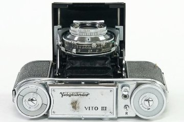 VITO lll 24×35mm (VOIGTLANDER)  50/2 ULTRON 付 シンクロコンパーM.X.レンズシャッター  距離計連動式、距離目盛 m 純正レンズフード付の画像