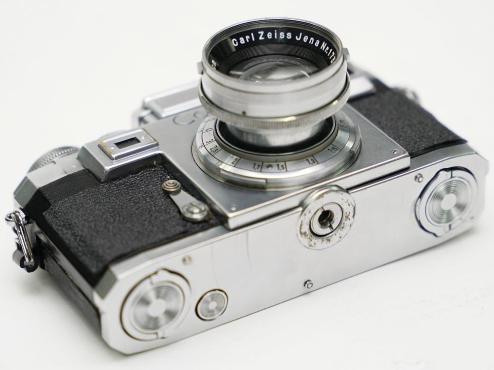 Contax ⅢA 50/2 Sonnar (Carl-Zeiss Jena) 距離計連動 セレンメ−タ−内蔵、(不良) レンズ 80%　ボデー80%の画像