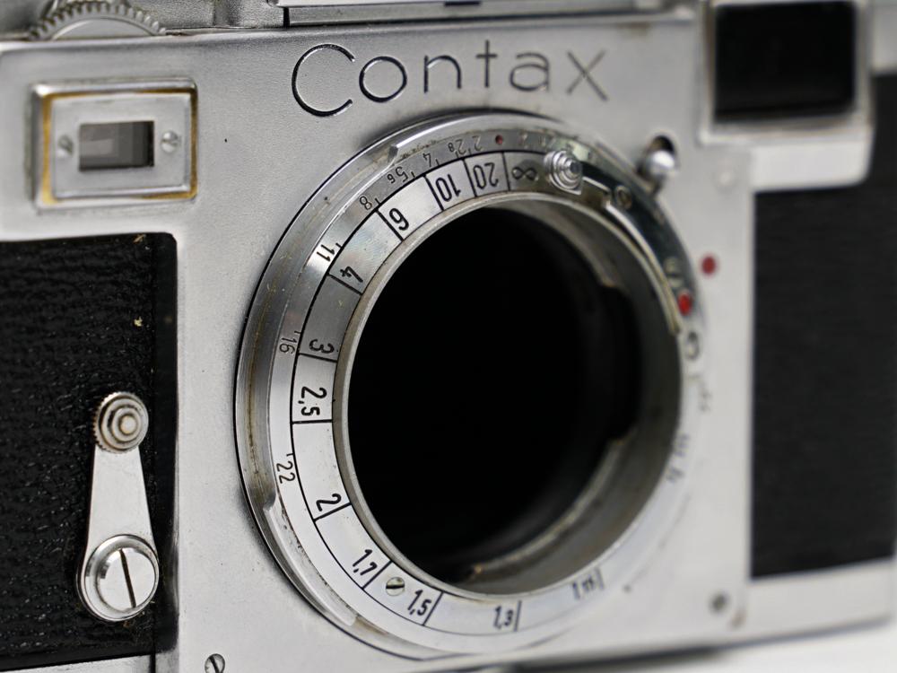 Contax ⅢA 50/2 Sonnar (Carl-Zeiss Jena) 距離計連動 セレンメ−タ−内蔵、(不良) レンズ 80%　ボデー80%の画像