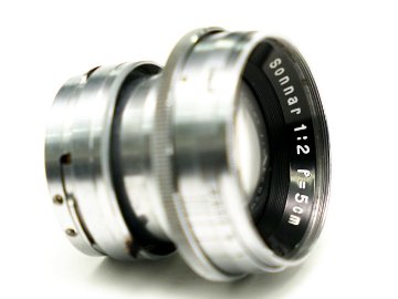 Contax ⅢA 50/2 Sonnar (Carl-Zeiss Jena) 距離計連動 セレンメ−タ−内蔵、(不良) レンズ 80%　ボデー80%の画像
