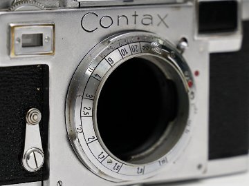 Contax ⅢA 50/2 Sonnar (Carl-Zeiss Jena) 距離計連動 セレンメ−タ−内蔵、(不良) レンズ 80%　ボデー80%の画像