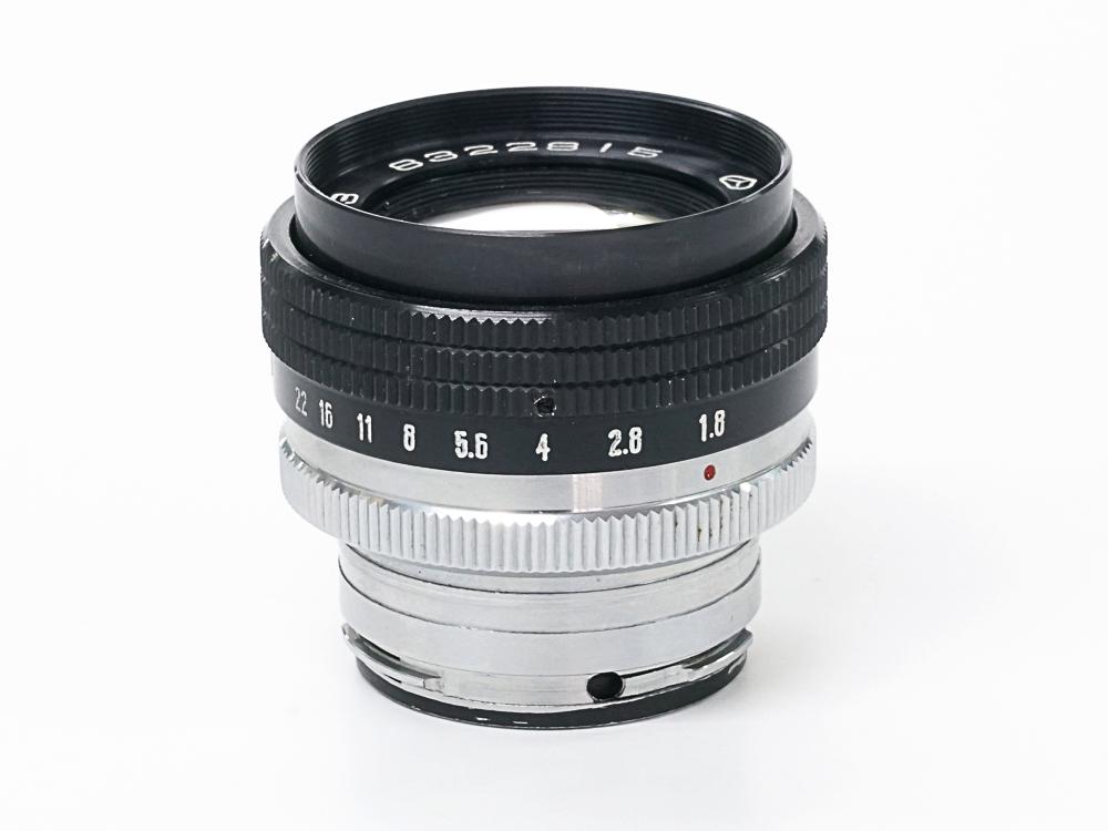 53mm/1.8 HELIOS-103  連動距離計、Contax & Kiev 用 98% 以上の美品 の画像