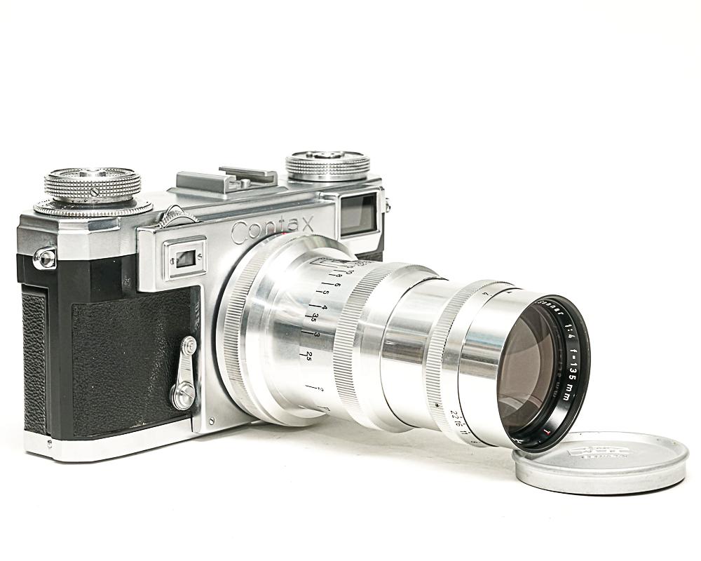 135mm F4 Sonnar　Carl Zeiss 　Contax 用、距離計連動、の画像