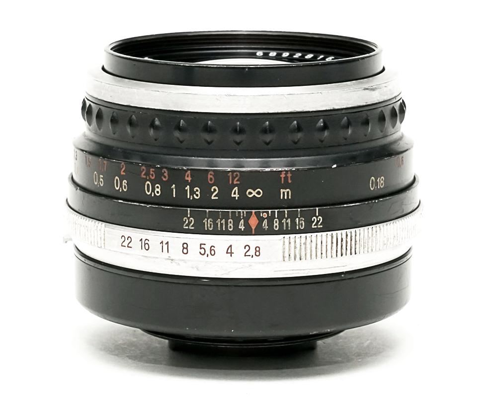 35/2.8 Flektogon (aus Jena アウス イエナ)   自動絞り　プレビューレバー有り 前後キャップ付の画像