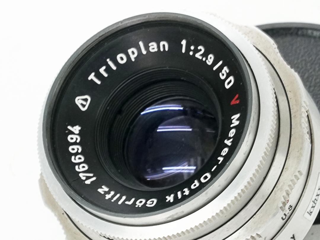 50/2.9 V Trioplan (Germany) Meyer-Optik Gorlitz M42マウント L#1766994 手動絞り、前後キャップ付 95%の画像