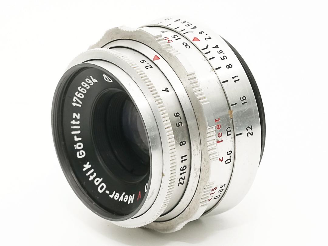 50/2.9 V Trioplan (Germany) Meyer-Optik Gorlitz M42マウント L#1766994 手動絞り、前後キャップ付 95%の画像