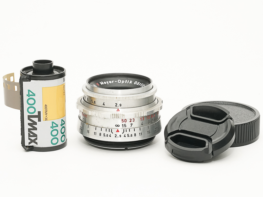 50/2.9 V Trioplan (Germany) Meyer-Optik Gorlitz M42マウント L#1766994 手動絞り、前後キャップ付 95%の画像