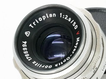 50/2.9 V Trioplan (Germany) Meyer-Optik Gorlitz M42マウント L#1766994 手動絞り、前後キャップ付 95%の画像