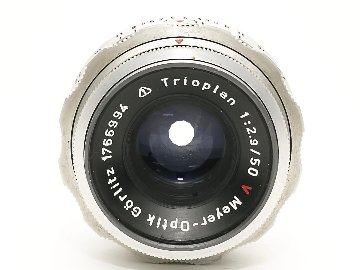 50/2.9 V Trioplan (Germany) Meyer-Optik Gorlitz M42マウント L#1766994 手動絞り、前後キャップ付 95%の画像
