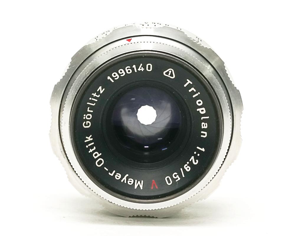 50/2.9 V Trioplan (Germany) Meyer-Optik Gorlitz M42マウント L#1996140 手動絞り、前後キャップ付 95%以上 超美品の画像