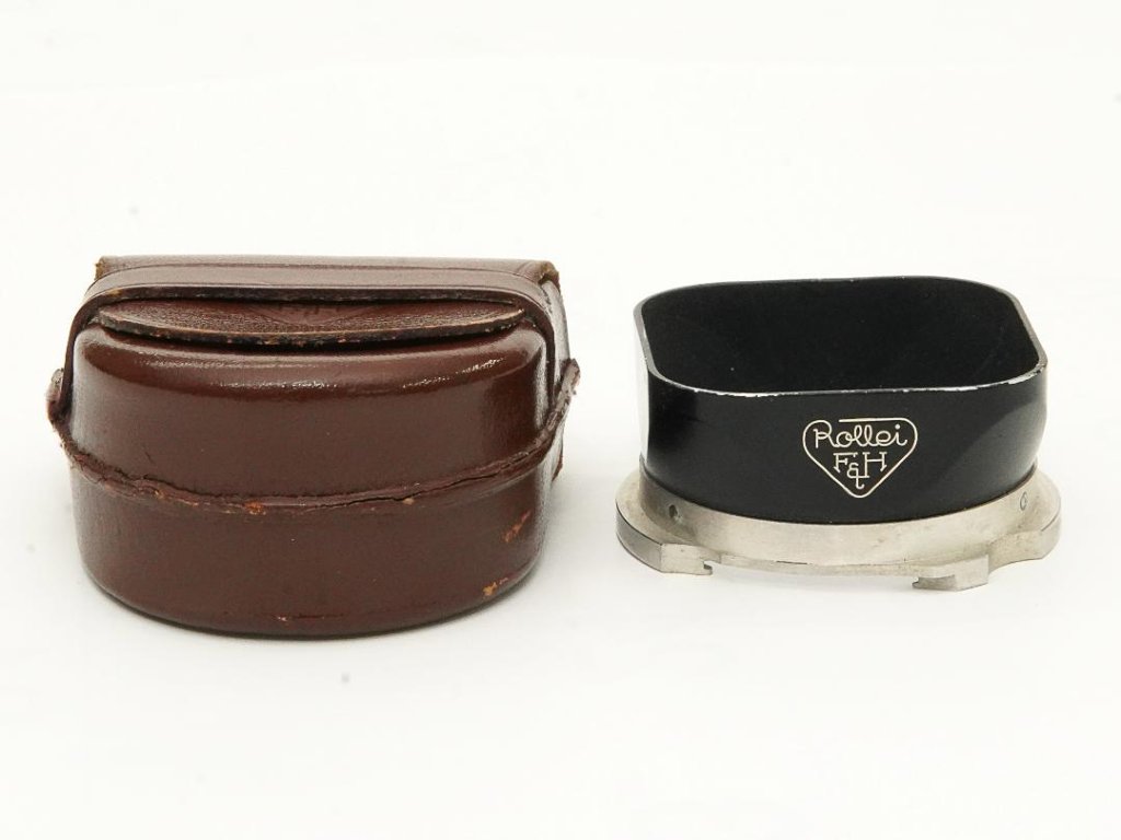 Rollei  Ⅱ型 用金属製レンズフード､　Planar, Xenotar 3.5F､D. E用､　ケース付､の画像