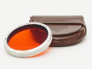 Rollei Ⅱ 型 オレンジフィルター (-1.5) 純正本革ケース付の画像