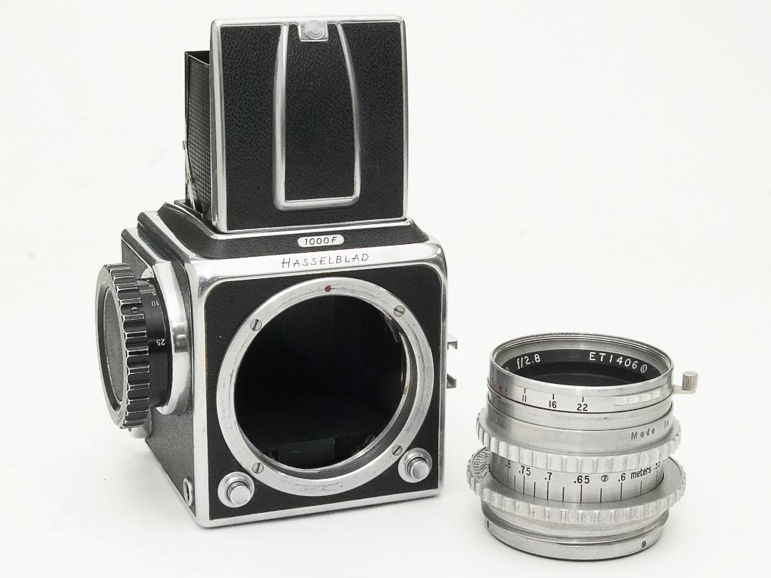 Hasselblad 1000F  80/2.8 Ektar 付 (Kodak) 6×6 12枚撮りマガジン  ウェストレベルファインダー付の画像