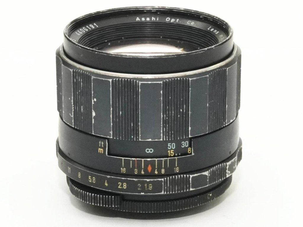85/1.9 Super - Takumar  Asahi Opt.co. (Maden in Japan) M42マウント 前後キャップ付 L#4406191の画像