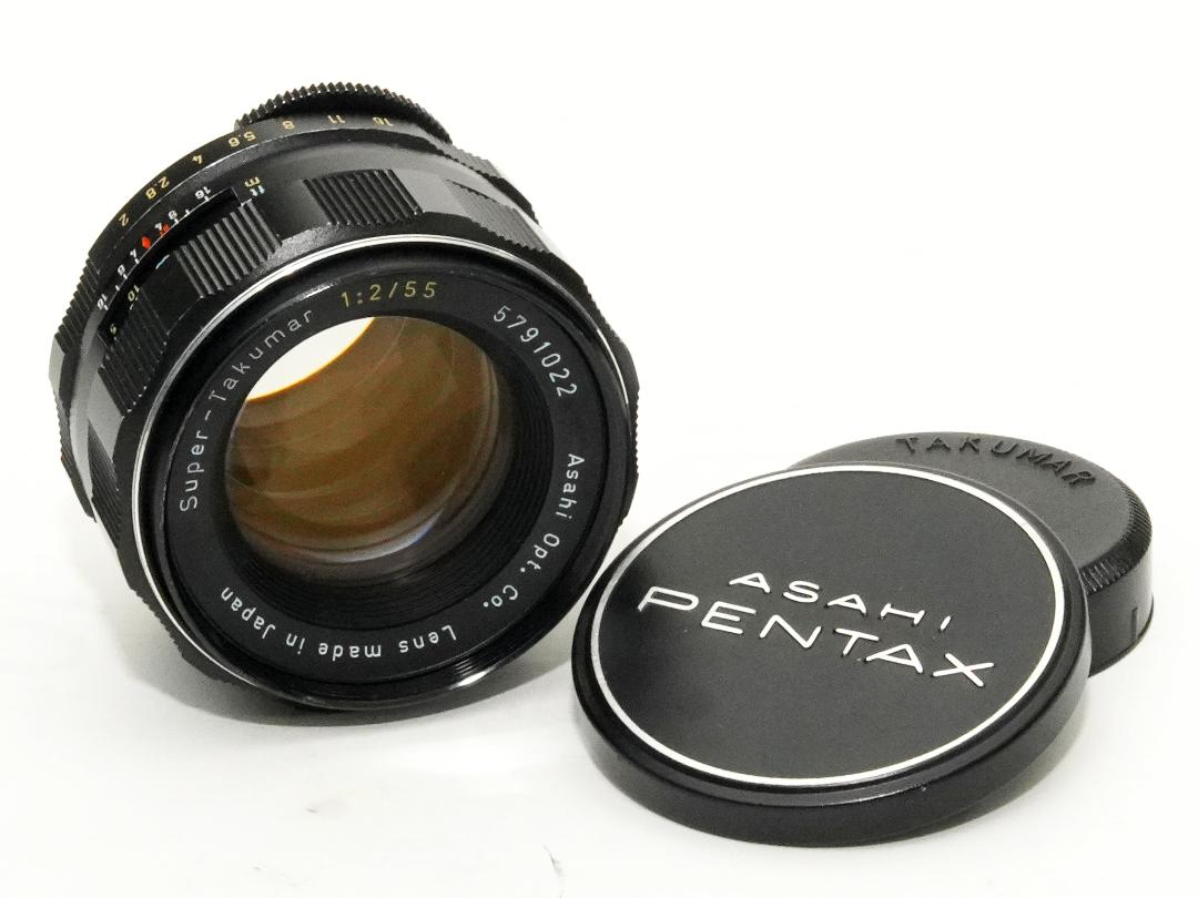 55/2 Super Takumar Asahi Opt.co. (Made in Japan) M42マウント 黄文字 L#5791022の画像
