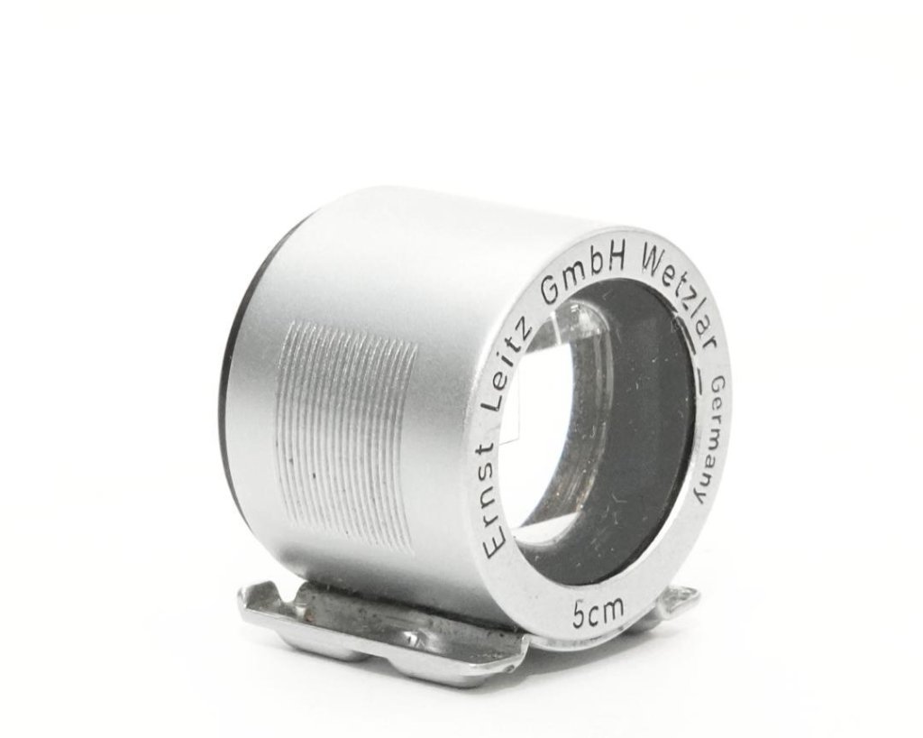 Leica 5cm 用 ファインダー、前期型、革ケース付き SBOOIの画像