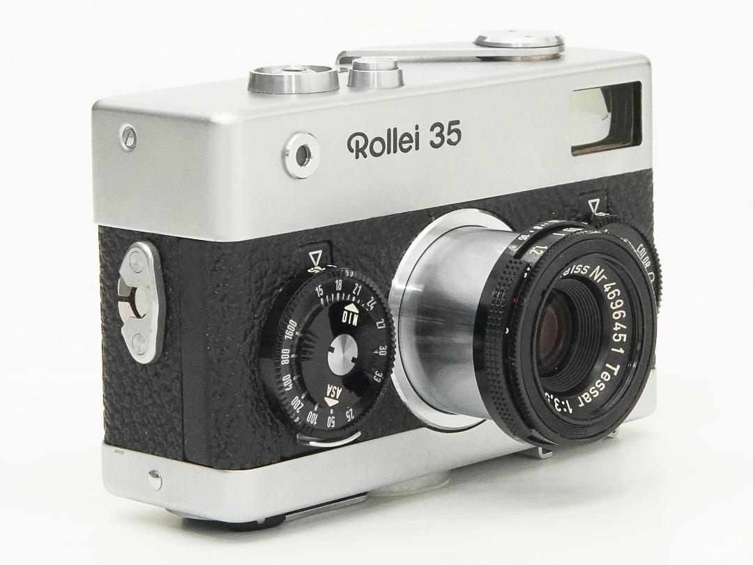 Rollei 35 (白) Germany 製 40/3.5 Carl ZeissTessar (沈銅式) 372g の画像