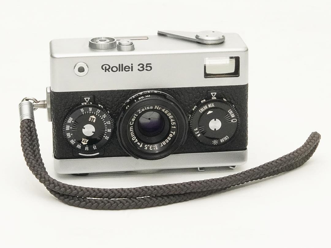 Rollei 35 (白) Germany 製 40/3.5 Carl ZeissTessar (沈銅式) 372g の画像
