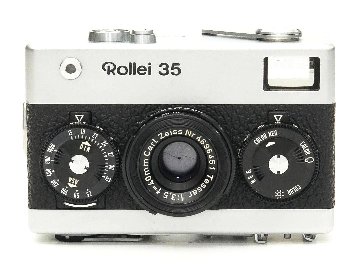 Rollei 35 (白) Germany 製 40/3.5 Carl ZeissTessar (沈銅式) 372g の画像