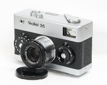 Rollei 35 (白) Germany 製 40/3.5 Carl ZeissTessar (沈銅式) 372g の画像