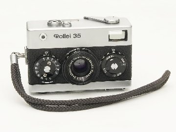 Rollei 35 (白) Germany 製 40/3.5 Carl ZeissTessar (沈銅式) 372g の画像