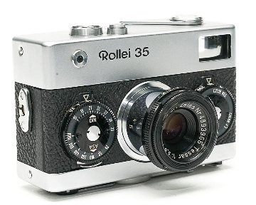 Rollei 35 (白) Germany 製(後期型) 40/3.5 Tessar (沈銅式) 372g の画像