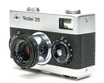 Rollei 35 (白) Germany 製(後期型) 40/3.5 Tessar (沈銅式) 372g の画像