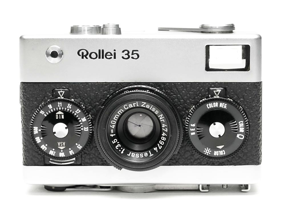 Rollei 35 (白) Germany 製 40/3.5 Tessar (沈銅式) 372g の画像