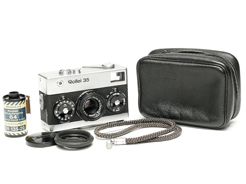 Rollei 35 (白) Germany 製 40/3.5 Tessar (沈銅式) 372g の画像