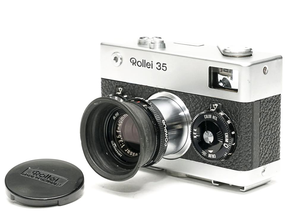 Rollei 35 (白) Germany 製 40/3.5 Tessar (沈銅式) 372g の画像