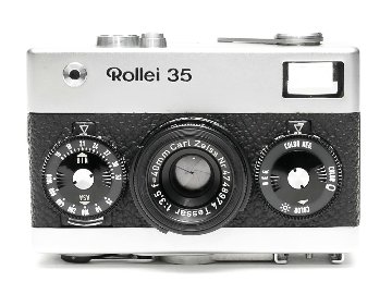 Rollei 35 (白) Germany 製 40/3.5 Tessar (沈銅式) 372g の画像