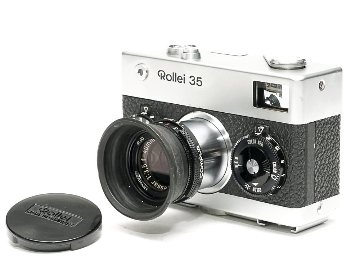 Rollei 35 (白) Germany 製 40/3.5 Tessar (沈銅式) 372g の画像