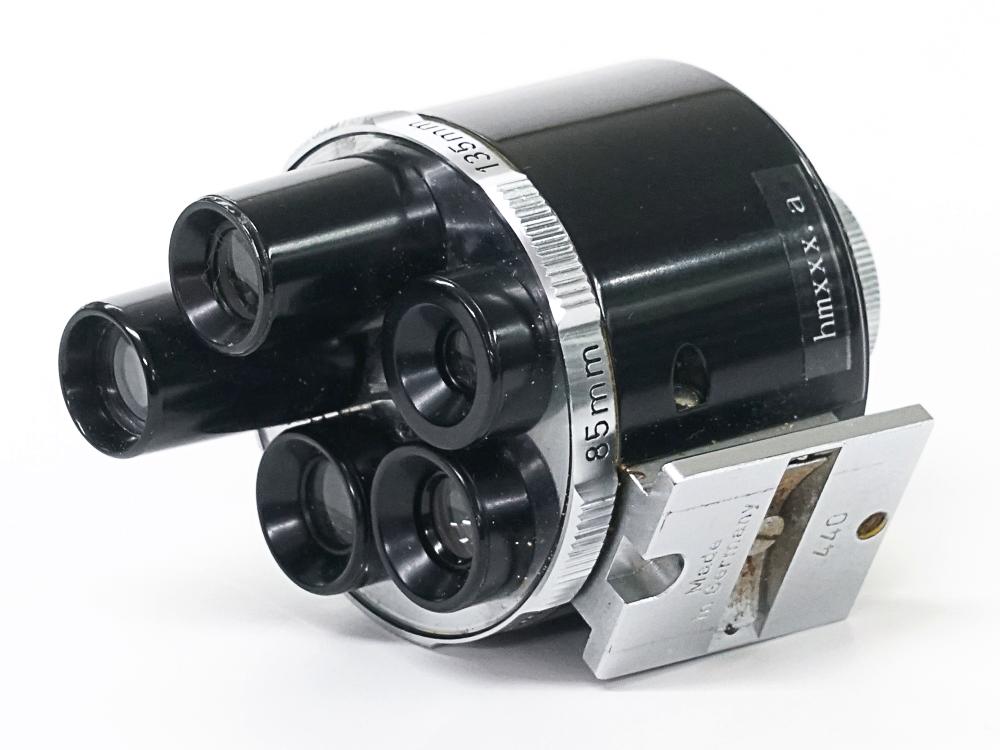 Zeiss ターレットファインダー 21 35 50 85 135mm feet表示 Germany Stuttgart 　　　　　　　　　　　　  パララックス修正可の画像
