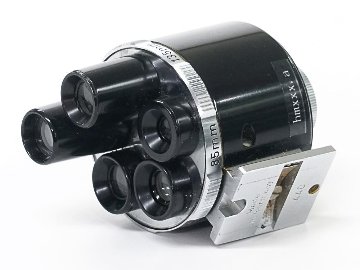 Zeiss ターレットファインダー 21 35 50 85 135mm feet表示 Germany Stuttgart 　　　　　　　　　　　　  パララックス修正可の画像