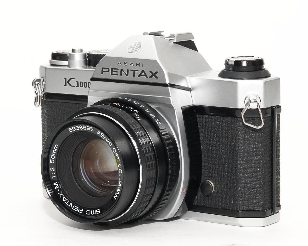 PENTAX K1000 , 50/2 SMC PENTAX-M 付  金属外装ボディの前期モデル Made in Japanの画像