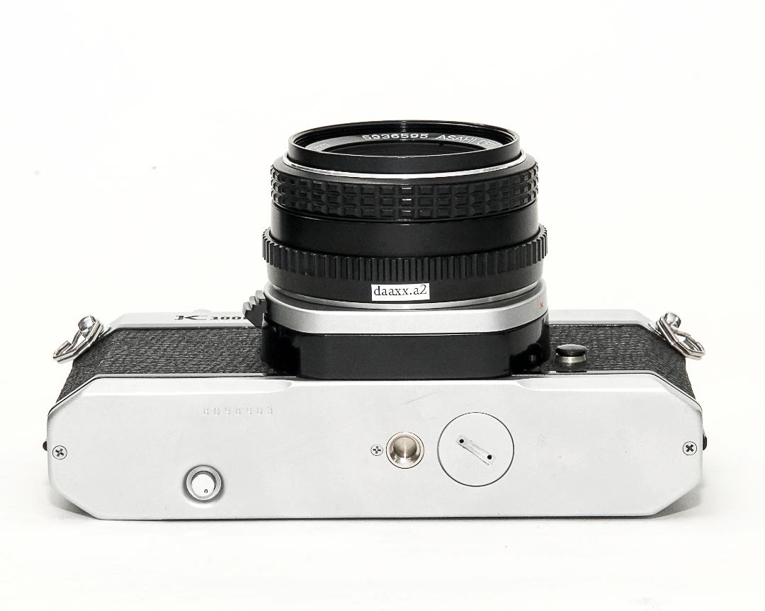 PENTAX K1000 , 50/2 SMC PENTAX-M 付  金属外装ボディの前期モデル Made in Japanの画像