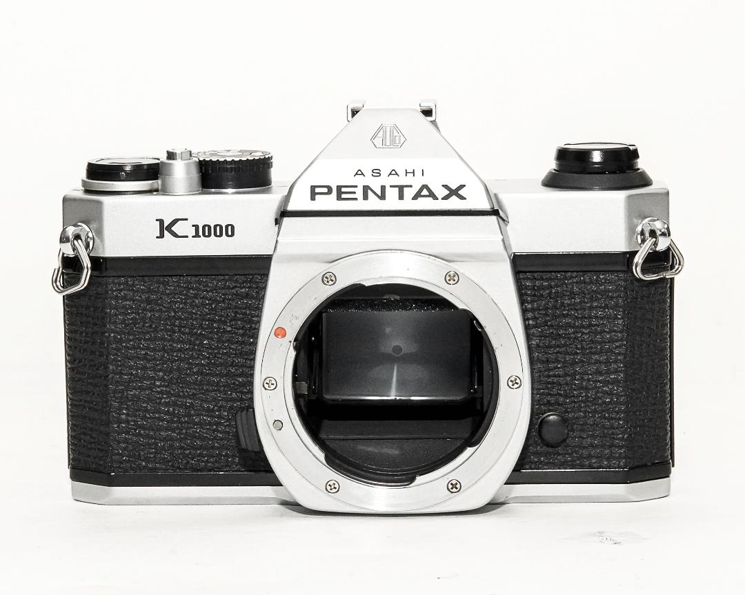 PENTAX K1000 , 50/2 SMC PENTAX-M 付  金属外装ボディの前期モデル Made in Japanの画像