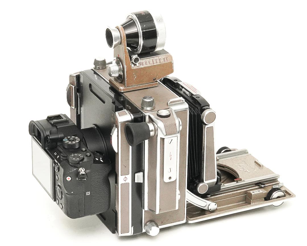 アダプター  SONY   Digitalカメラを−4×5inカメラへ 国際規格機構カメラ用の画像