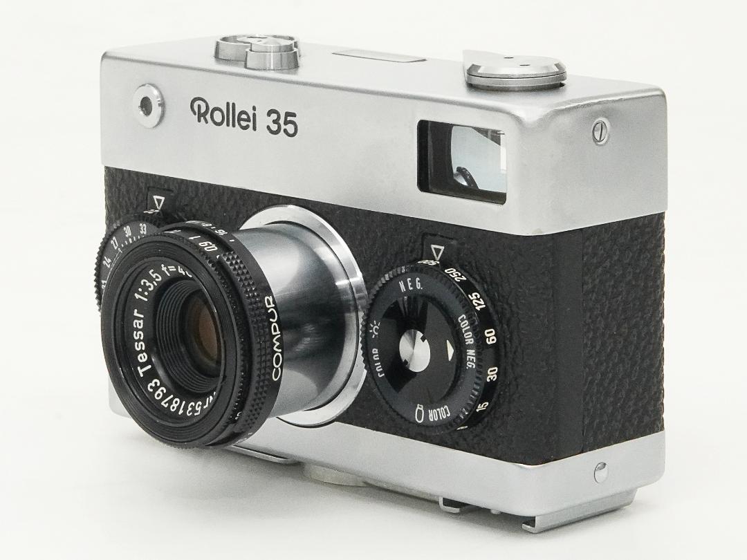 Rollei 35 （白）Germany 製 40/3.5 Carl Zeiss Tessar (沈銅式) 372gの画像