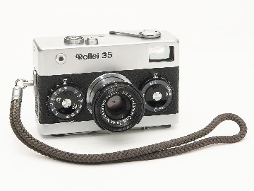 Rollei 35 （白）Germany 製 40/3.5 Carl Zeiss Tessar (沈銅式) 372gの画像