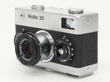 Rollei 35 （白）Germany 製 40/3.5 Carl Zeiss Tessar (沈銅式) 372gの画像