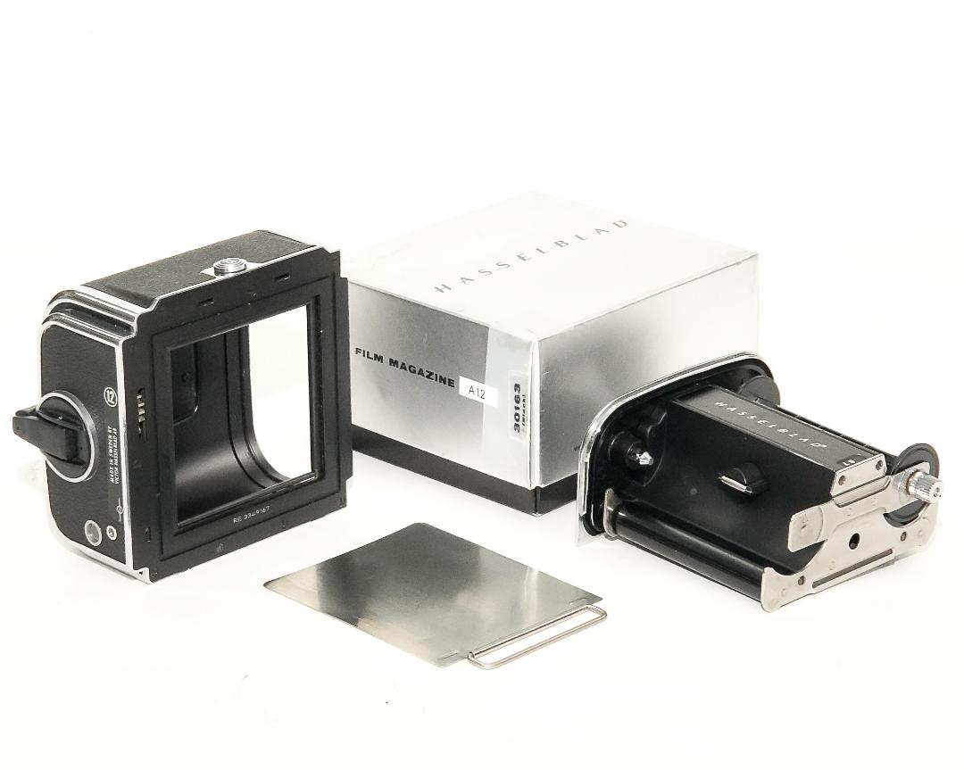A-12 フィルムマガジン 白 M# RE3349167 85% HASSELBLAD 元箱付