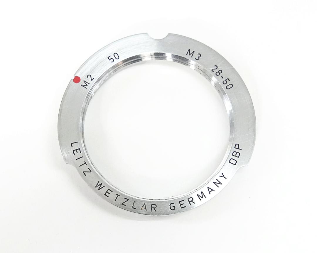 ライカ純正 L39-M アダプターリング､ Leitz GmbH Wetzlar Germany DBP 　ブライトフレーム50mmの画像