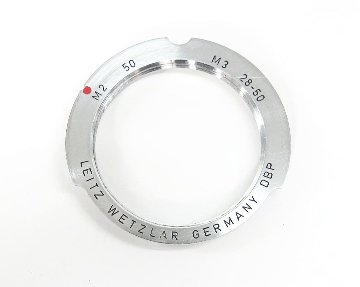 ライカ純正 L39-M アダプターリング､ Leitz GmbH Wetzlar Germany DBP 　ブライトフレーム50mmの画像
