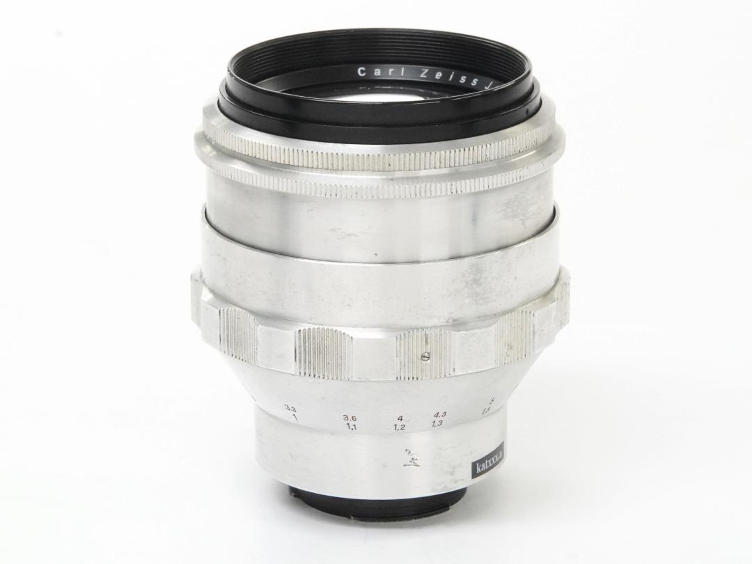 75/1.5 Biotar (Carl Zeiss Jena Germany) メタルフード付き 90% 、 EX-L/M マウントアダプター付　後期型(最短距離.80cm)の画像
