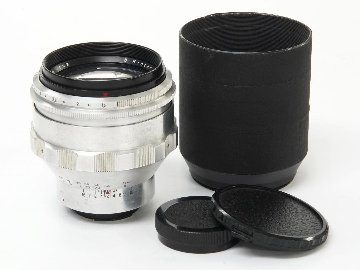 75/1.5 Biotar (Carl Zeiss Jena Germany) メタルフード付き 90% 、 EX-L/M マウントアダプター付　後期型(最短距離.80cm)の画像
